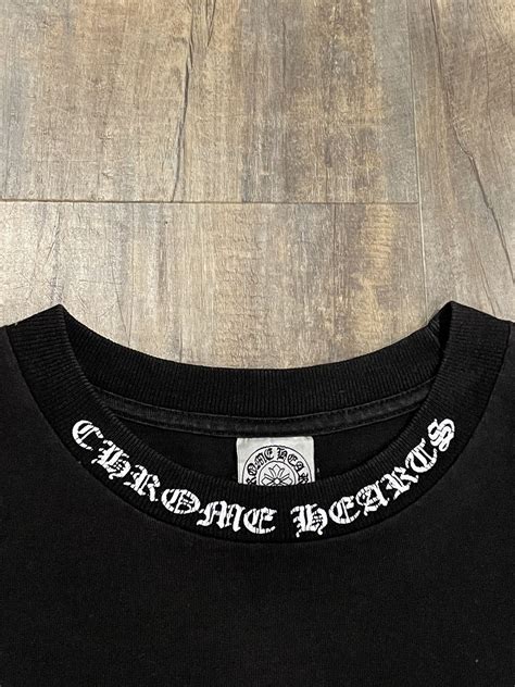 Chrome Hearts Rare Chrome Hearts Floral Cross Neck Logo Black Pocket