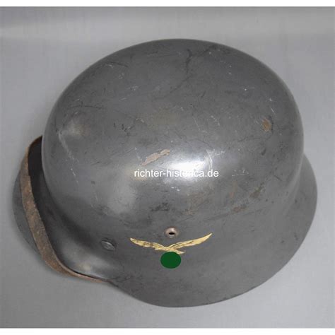 M Stahlhelm Der Luftwaffe Mit Beiden Emblemen Zustand