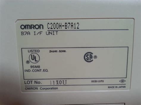 Omron C H B A Plc Module