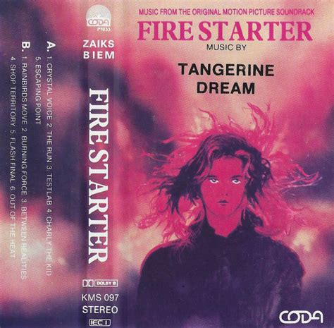 Tangerine Dream Firestarter Music From The Original Motion Picture