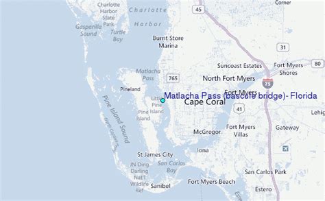 Matlacha Pass Bascule Bridge Florida Tide Station Location Guide