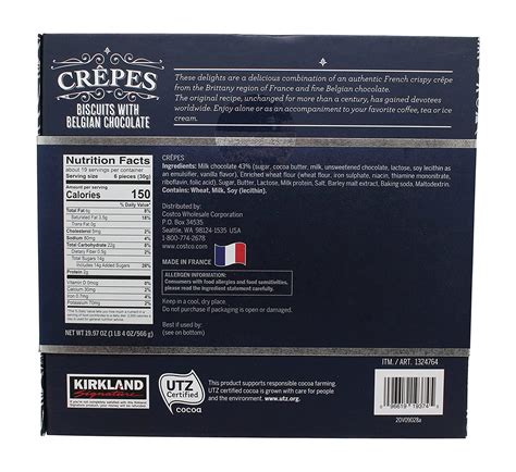 Kirkland Signature Crepes Biscuits With Chocolate Oz Oz Red