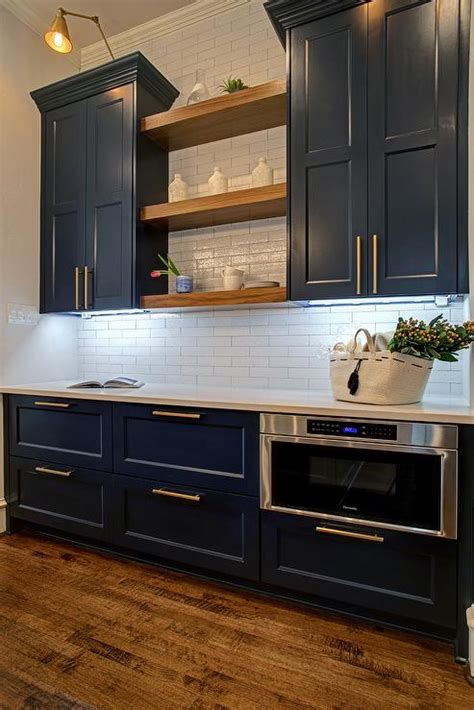 Transitional Kitchen Sherwin Williams In The Navy