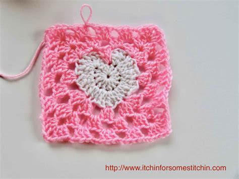 How To Crochet A Granny Heart Square Itchin For Some Stitchin