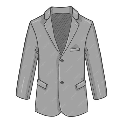 Blazer Costume Veste Vector Cartoon Illustration Vecteur Premium