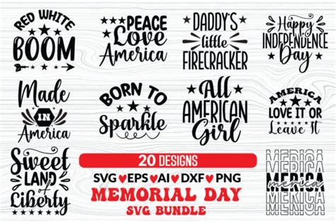 Memorial Day Svg Bundle Graphic By Mockupshouse Creative Fabrica