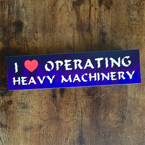 Heavy Machinery Sticker - The Back Lot Art