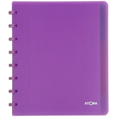 Atoma Schrift A5 Gelijnd Polypropyleen Transparant 6 Tabs Ass