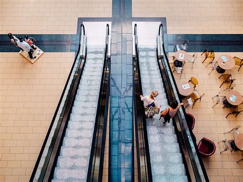 HD Wallpaper Escalator Mall People Shopping Shopping Center