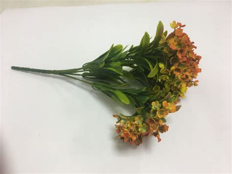 Гортензия оранжевая искусственная купить в Москве, Зелень недорого