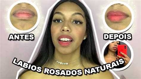 COMO TER LÁBIOS ROSADOS TRUQUES LÁBIOS ESCUROS YouTube