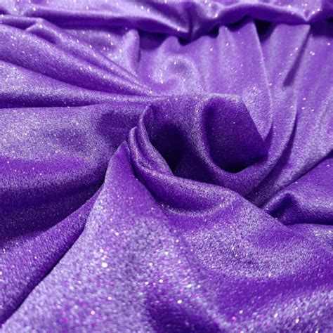 Tule Night Glitter Violeta Barat O Dos Tecidos