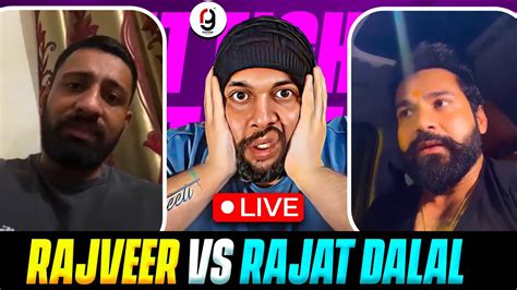 RAJAT DALAL VS RAJVEER FITNESS NEW INSTAGRAM LIVE ELVISH MAXTERN