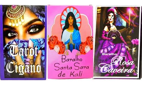 Kit Tarot Or Culo Cartas Cigana Santa Sara Kali Rosa Mercadolivre