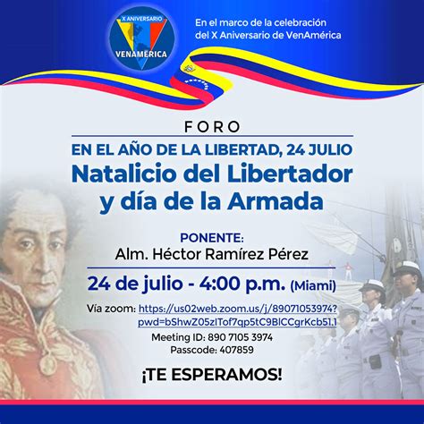 Foro Para Conmemorar Los A Os Del Natalicio Del Libertador Sim N