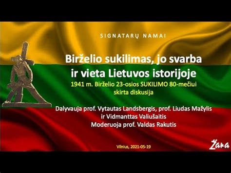 Diskusija Bir Elio Sukilimas Jo Svarba Ir Vieta Lietuvos Istorijoje