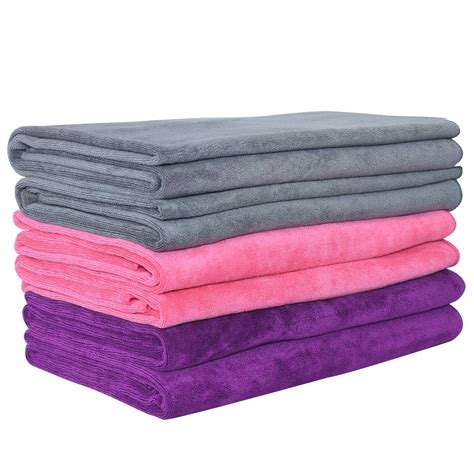 Amazon JML Microfiber Towels Beach Towel Sets 6 Pack 27 X 55