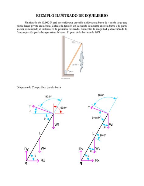 Ej Equilibrio Prob Tiburon EJEMPLO ILUSTRADO DE EQUILIBRIO Un