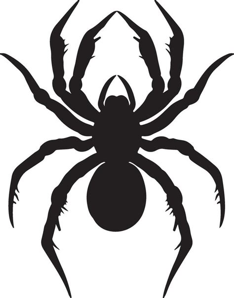 Halloween Spider Silhouette Illustration White Background 48387798 ...