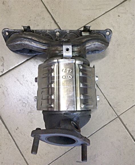 Катализатор коллектора — Hyundai Creta (1G), 2 л, 2019 года | другое ...