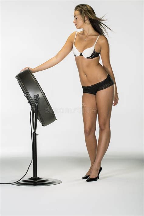 Brunette Model In Lingerie In A Studio Environment Stock Image Image Of Brrunette Closeup