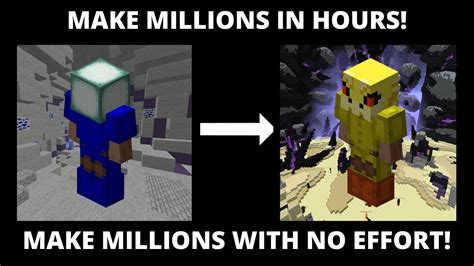 Make Millions In Hours Mid Game Money Making Method Minecraft