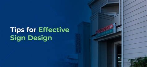 20 Tips for Effective Sign Design For Business Owners