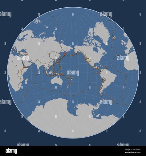 Forma De La Placa Tect Nica De Tonga En El Mapa De Contorno S Lido En