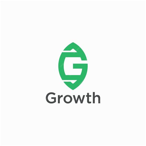 Premium Vector G Monogram Growth Leaf Simple Shape Logo Design