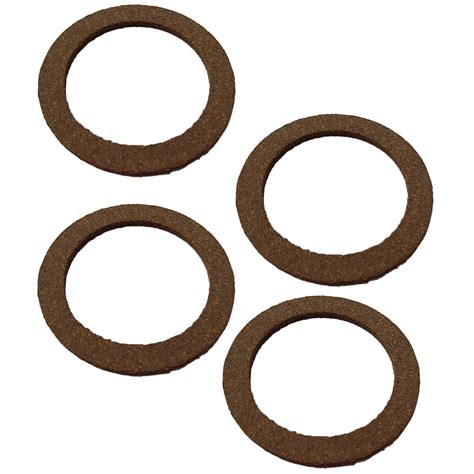 Raparts 4 Cork Material Gas Fuel Sediment Bowl Gaskets Naa9160a Fits Ford 2n 8n 9n Naa