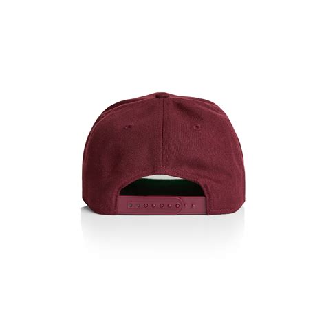 As Colour Trim Snapback Cap Burgundy Uniform Edit