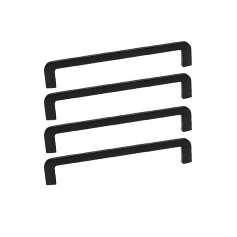 Ручка мебельная МакМарт Ручки для мебели скоба 160 мм черные Скоба ...