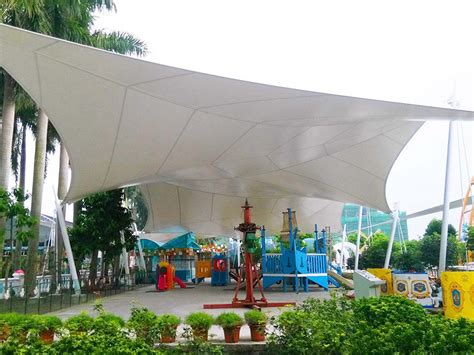 Million Sunflower Garden Tensile Canopy Structures Nansha China