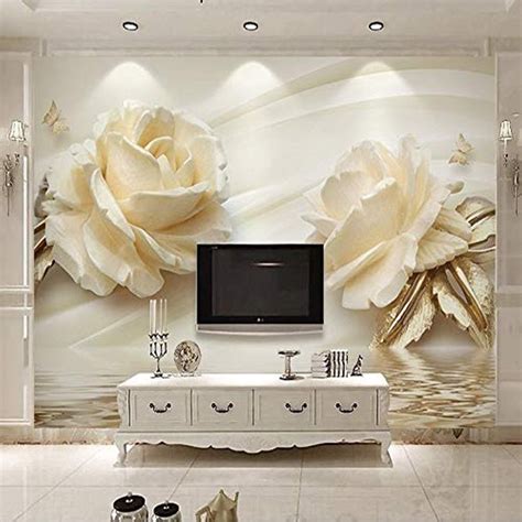 White Rose Mural ~ Best Wallpaper Burnett