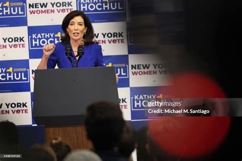 Gov Kathy Hochul Speaks During A New York Women “get Out The Vote