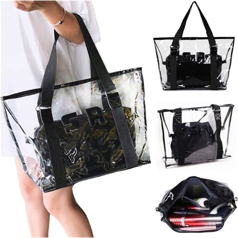 Du A Torba Shopper Bag Przezroczysta Transparentna