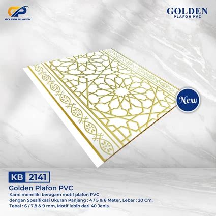 Jual Plafon Pvc Golden Plafon Pvc Kb Pt Golden Roof Polymer