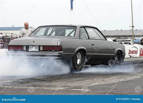 Chevrolet Drag Car Smoke Show Editorial Image Image Of Champion