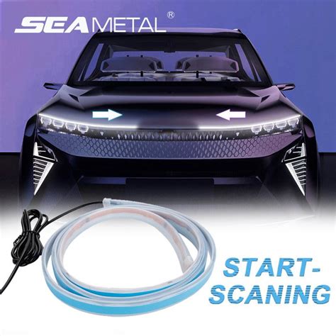 Cheap SEAMETAL Universal Car Hood Daytime Running Light Strip