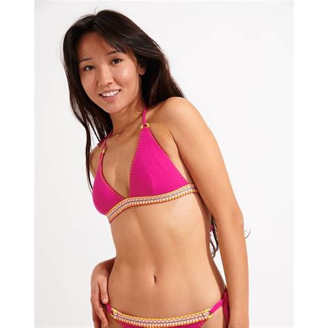 Wako Kalany Triangle Bikini Top Raspberry Banana Moon La Redoute