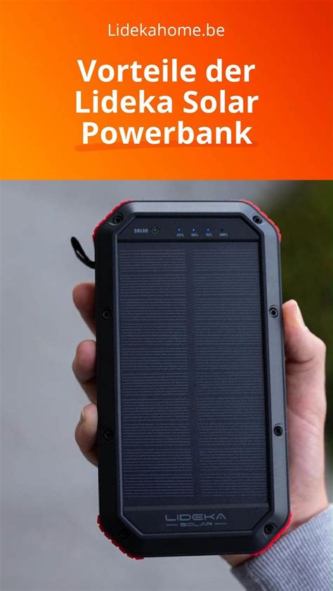 Vorteile Der Lideka Solar Powerbank