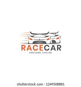 Race Car Logo Design Inspiration Stock Vector (Royalty Free) 1249508881 ...