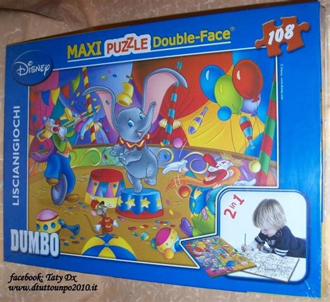 Puzzle Pezzi Double Face Disney Dumbo Cod Ebay