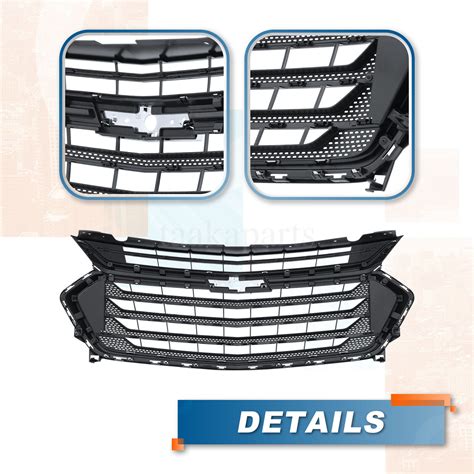 Front Bumper Upper Grille Grill Chrome For Chevy Chevrolet Traverse 2018 2021 Ebay