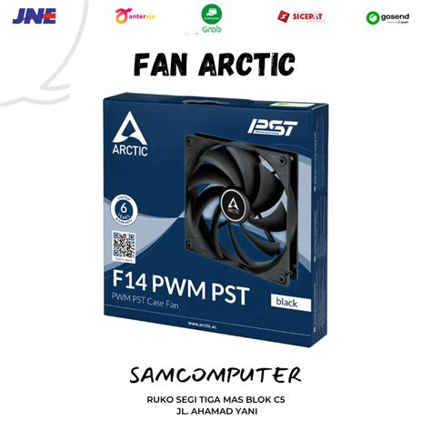 Jual Fan Arctic F Pwm Pst Black Single Pack Mm Fan Casing