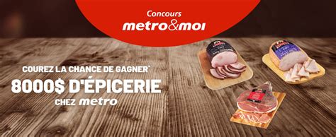 Un An D Picerie Metro En Cartes Cadeau Gagner