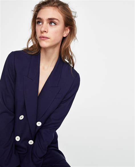 Double Breasted Blazer Blazers Woman Zara United States Blazer