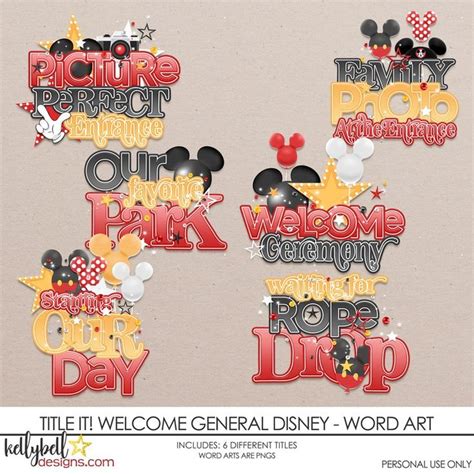 Title It Welcome General Disney Word Art Kellybell Designs Disney