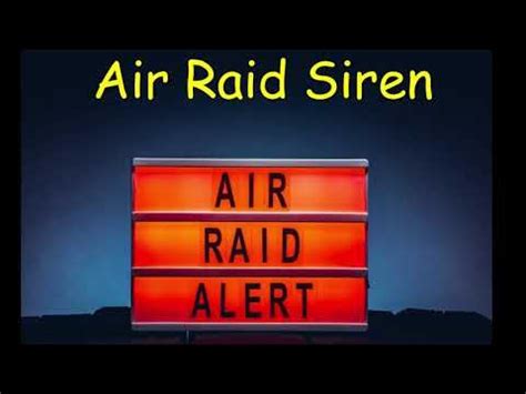 Air Raid Siren Sound Effect - Nuclear Siren, Air Strike Alarm Sound ...