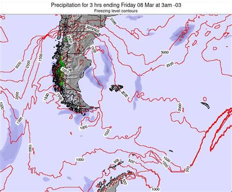 Falkland Islands Precipitation for 3 hrs ending Tuesday 04 May at 3pm FKST